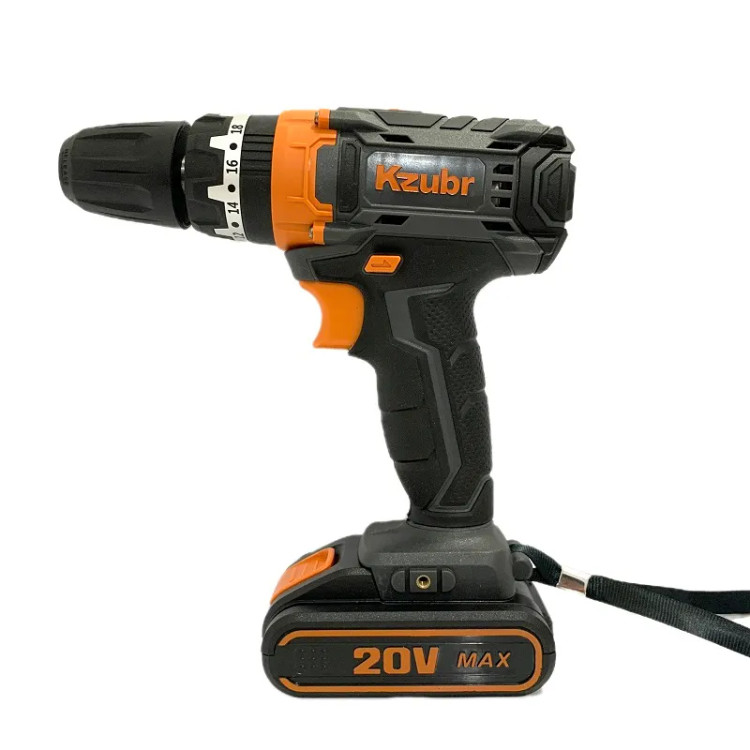 Drill Cordless ضربه ای 20 ولت Brand Kzubr Model K10006 - Front View