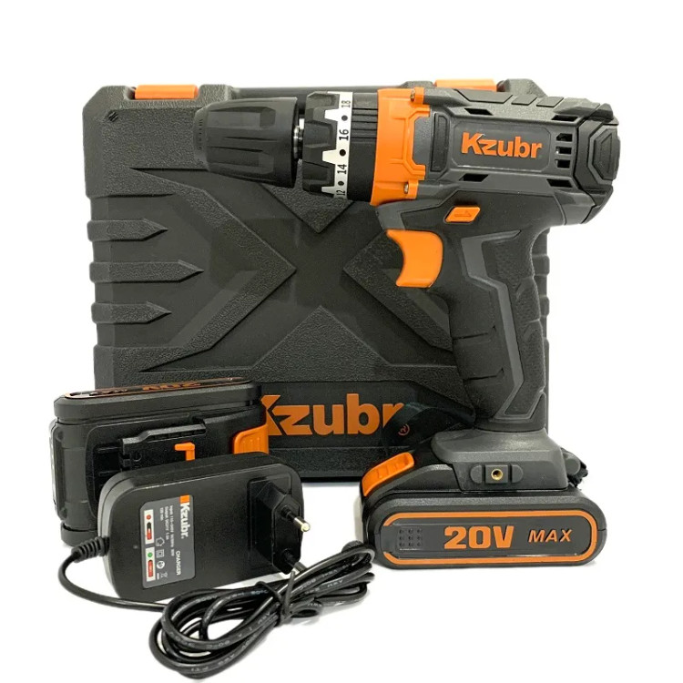 Drill Cordless ضربه ای 20 ولت Brand Kzubr Model K10006 - Back View
