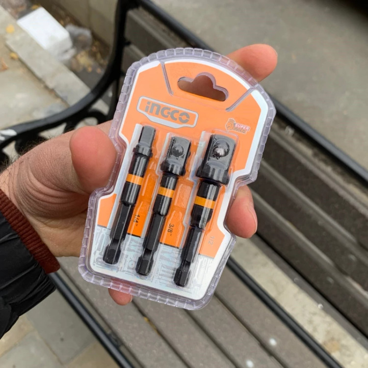 Adapter Socket Set اینکو 3 Pieceی Model Amn365A01 - Back View