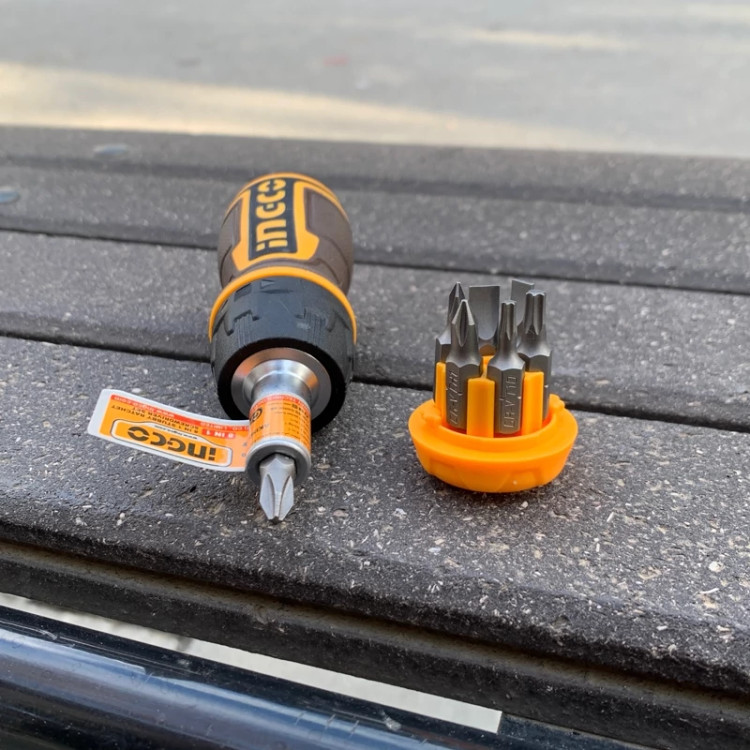 Screwdriver Ratchet اینکو Model Akisds1728 - Front View