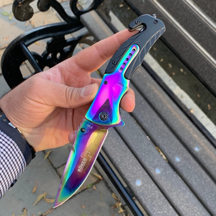 Knife Folding Manual Brand بوکر Model F90 - Front View