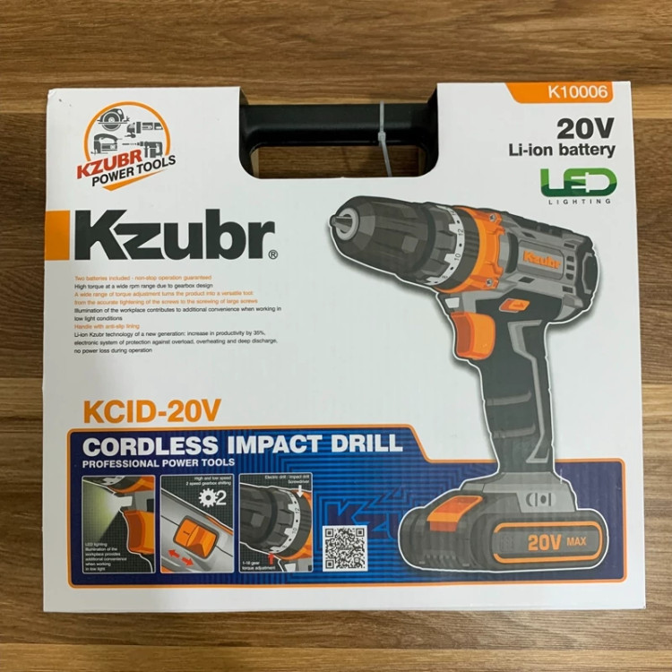 Screwdriver و Drill Cordless 20 ولت زوبر Model K10006 - Bottom View