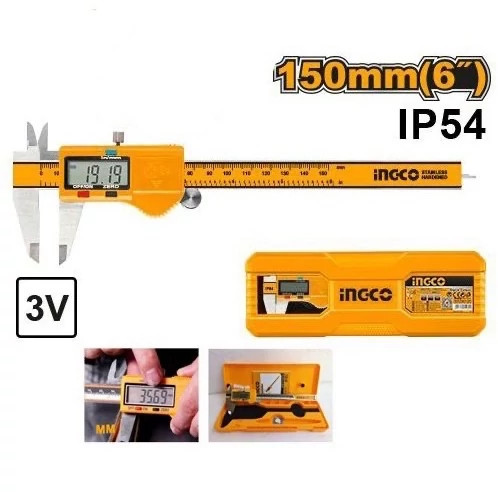 Caliper دیجیتال 150 میلی Tape Measure Brand Ingco Model Hdc011200 - Top View