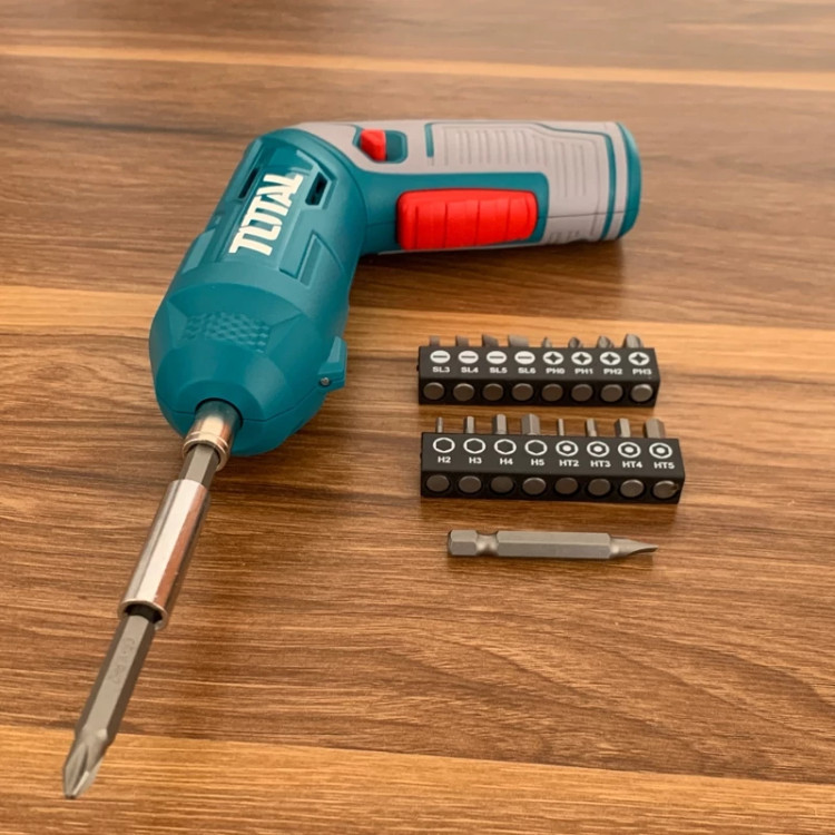 Screwdriver Cordless Breaker Bar Brand توتال Model Tsdli0442 - Front View
