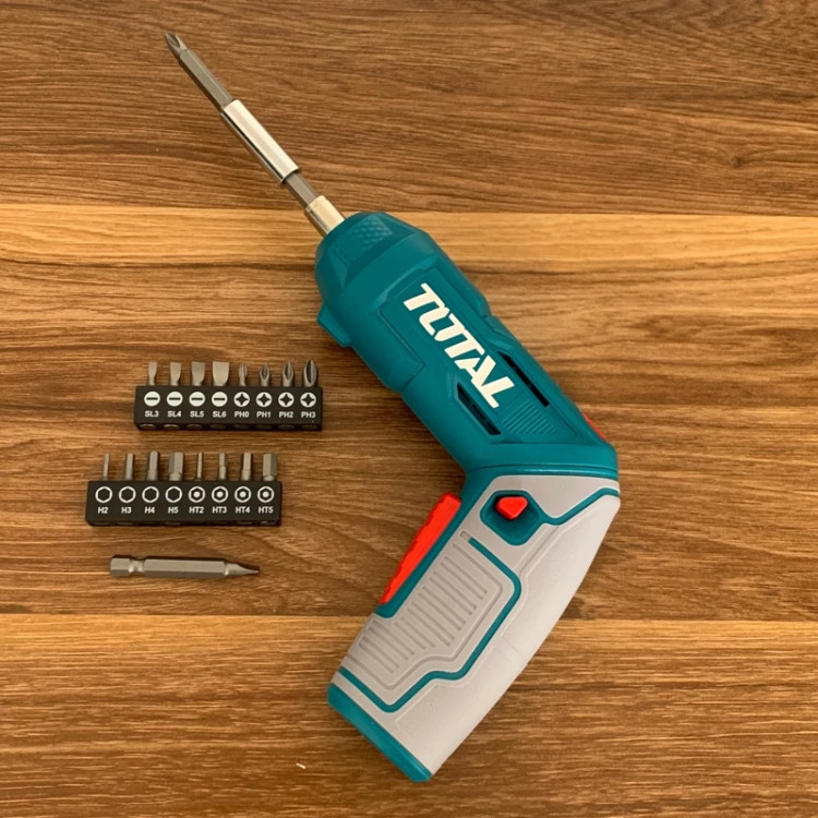 Screwdriver Cordless Breaker Bar Brand توتال Model Tsdli0442 - Bottom View
