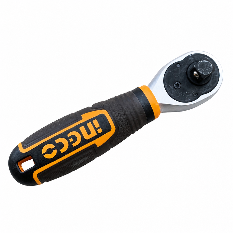 دسته جغجغه دوطرفه کوتاه اینکو INGCO مدل 1/4 و 3/8 اینچ