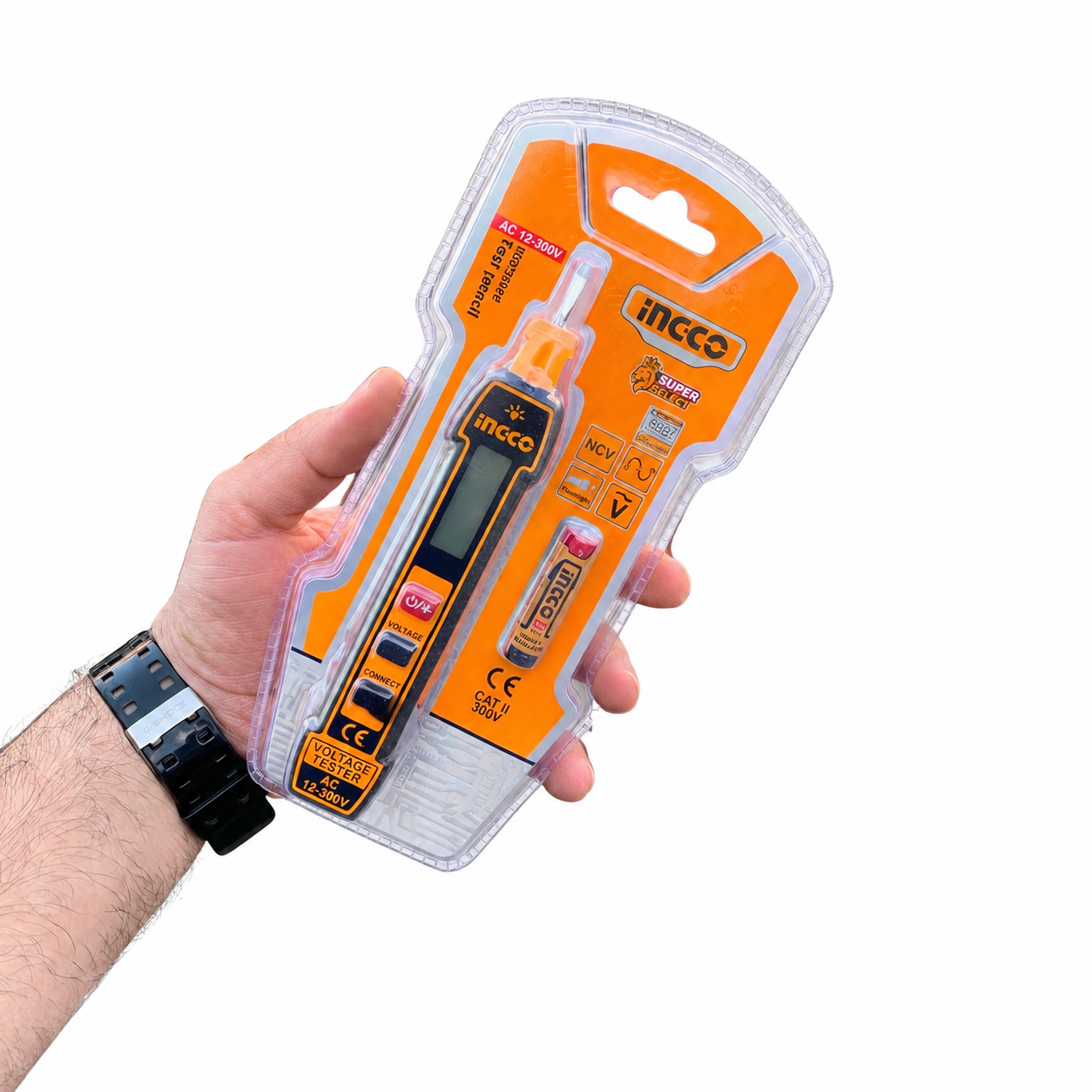 Tester ولتاژ دیجیتال قلمی اینکو (Ingco) Model Hsdt33001 - Top View