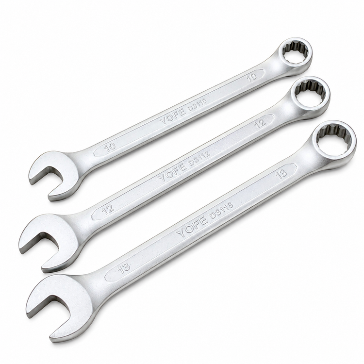 پک سه Pieceی Wrench یکسررینگ Size 10،12،13 Brand یوفی - Front View