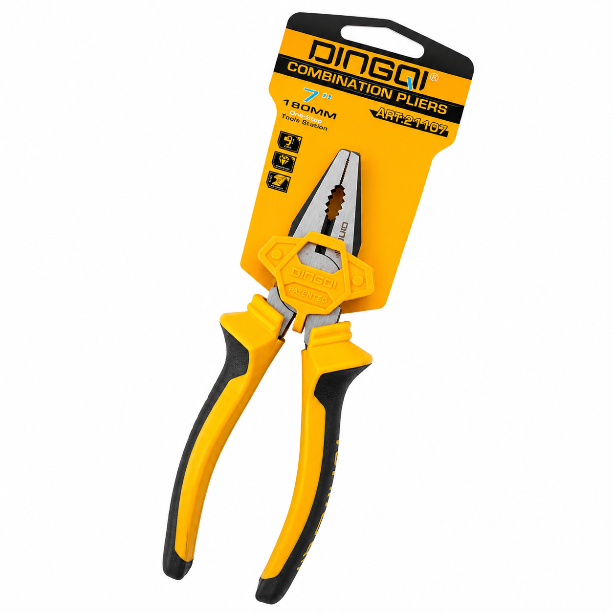 Pliers 7 اینچ Brand دینگی Model Art 21107 - Handle Detail
